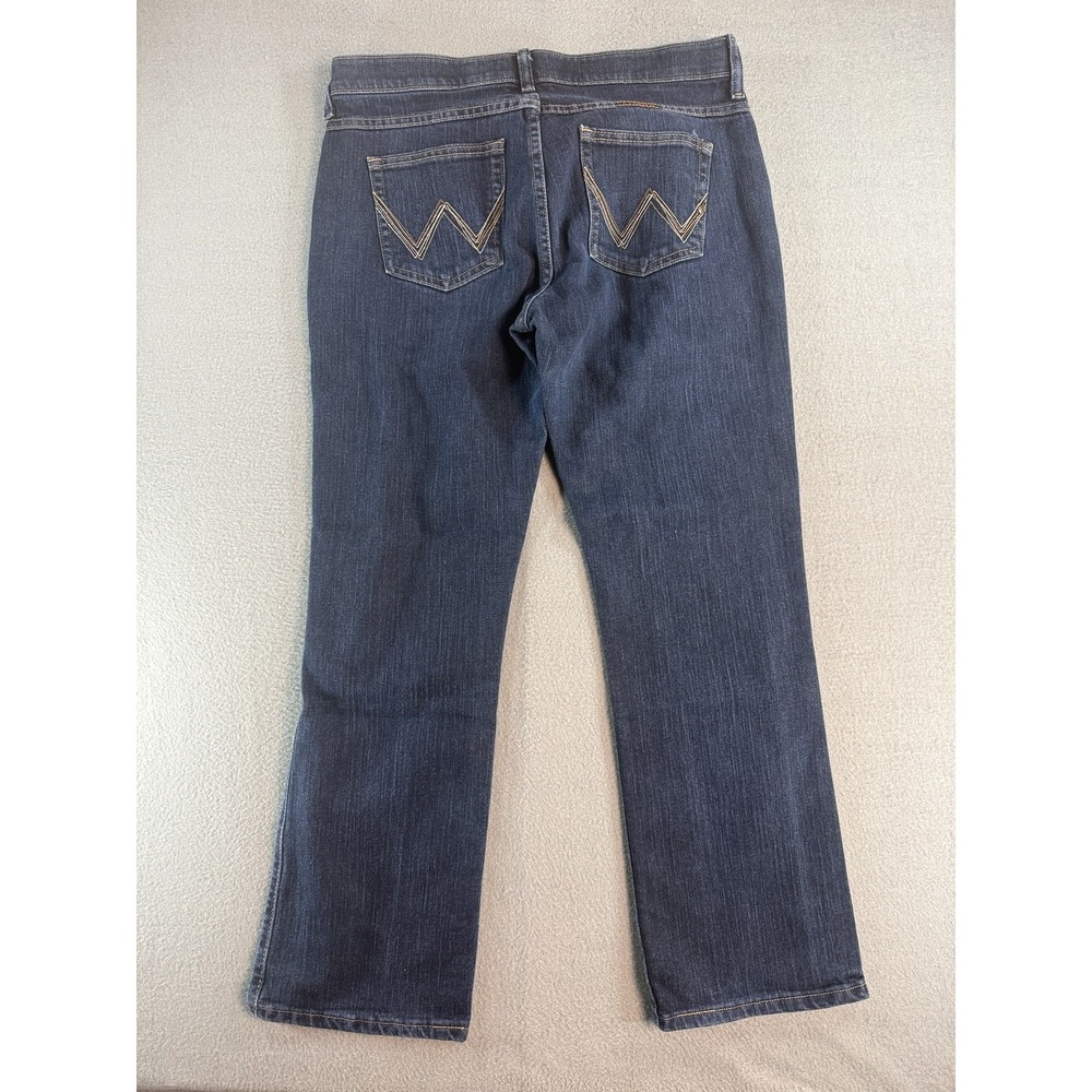 Wrangler Q-Baby Jeans Womens 31 Medium Wash Mid Rise Bootcut Stretch WRQ20DD - Picture 2 of 9